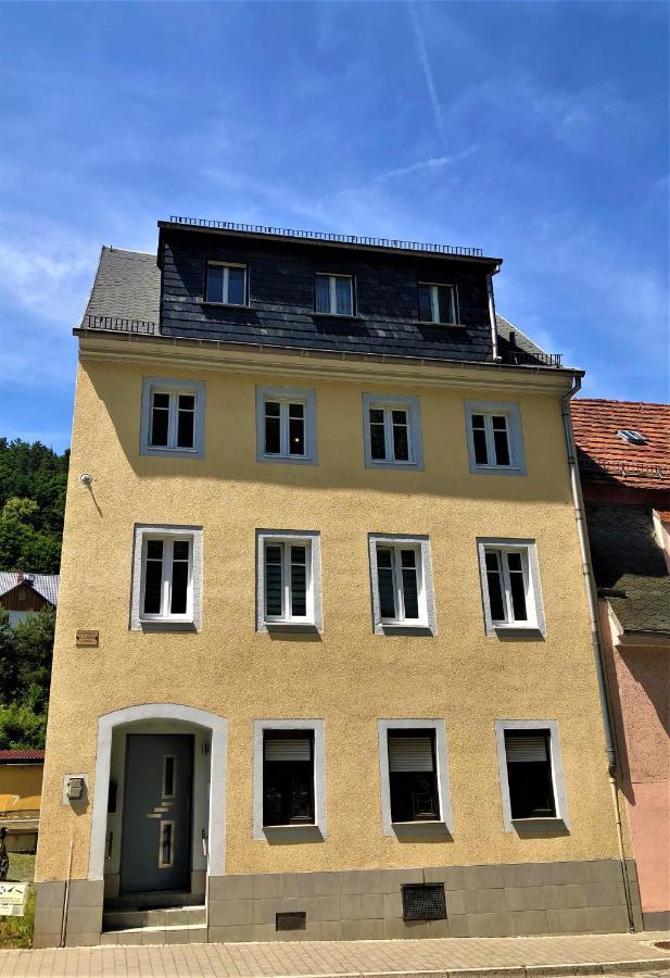 Sandstein-Ferien, Kamin, Fewo "Wanderfalke", Zentral & Ruhig, Terrasse, Saechs Schweiz Konigstein an der Elbe Exterior photo